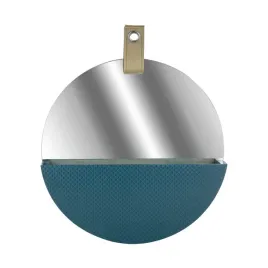 lustro-okragle-scienne-polka-niebieskie-rangement