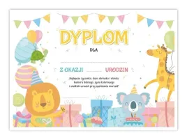 dyplom-a4-urodzinowy-wesole-zwierzaczki-5szt