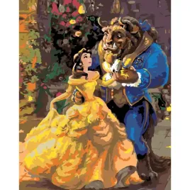 malowanie-po-numerach-z-rama-obrazy-do-malowania-piekna-i-bestia-40x50-cm