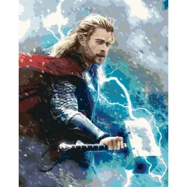 malowanie-po-numerach-obrazy-do-malowania-thor-w-burzy-marvel-40x50-cm