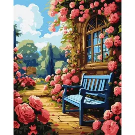 malowanie-po-numerach-z-rama-obrazy-do-malowania-kwiatowy-ogrod-40x50-cm