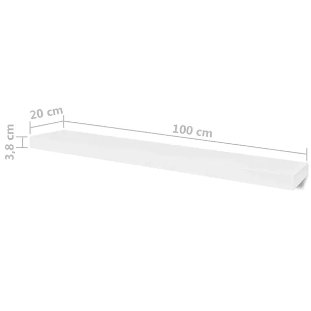 polki-scienne-4-szt-biale-100-cm-stan-nowy