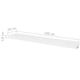 polki-scienne-4-szt-biale-100-cm-stan-nowy
