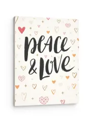 obraz-na-plotnie-canvas-serca-peace-and-love-plakat-nowoczesny-31x38