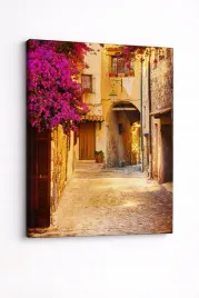 obraz-na-plotnie-canvas-toskania-urokliwa-uliczka-wlochy-50x120