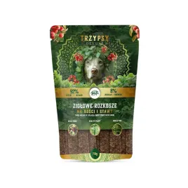 trzypsy-delux-przysmak-dla-psa-na-kosci-i-stawy-paski-dzik-70g