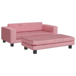 dziecieca-sofa-z-podnozkiem-aksamit-rozowy-100x50x30-cm