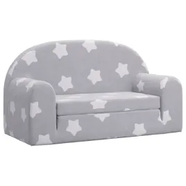 2-os-sofa-dla-dzieci-rozkladana-szara-w-gwiazdki-plusz