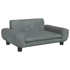 dziecieca-sofa-aksamitna-ciemnoszara-70x45x33-cm