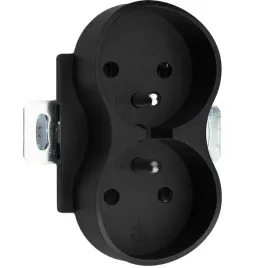 kontakt-czarne-gniazdko-elektryczne-z-bolcem-podwojne-twin-fi60-do-ramek