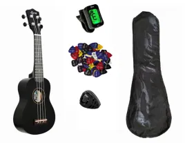 czarne-ukulele-sopranowe-akcesoria-gratisy