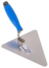 kielnia-trojkatna-nierdzewna-180mm-uchwyt-gumowy