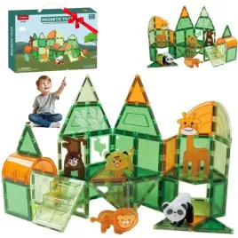 klocki-magnetyczne-kreatywne-magnetic-tiles-konstrukcyjne-zoo-50-elementow
