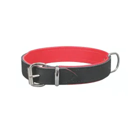 obroza-ze-skory-dla-psa-exclusive-czarno-czerwony-58-66-cm