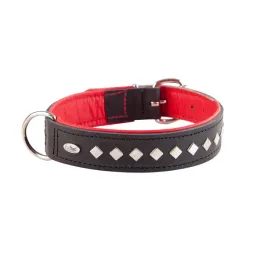 obroza-ozdobna-ze-skory-dla-psa-exclusive-czarno-czerwony-58-66-cm