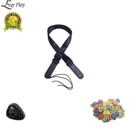 czarny-pasek-do-ukulele-kostki-uchwyt