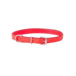 obroza-skoropodobna-z-metalowym-zapieciem-basic-czerwony-16-23-cm