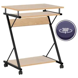 biurko-drewniane-dab-naturalny-na-kolkach-mobilne-furnitex-do-nauki