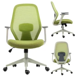 krzeslo-ergonomiczne-obrotowe-limonkowe-na-kolkach-do-pokoju-dziecka