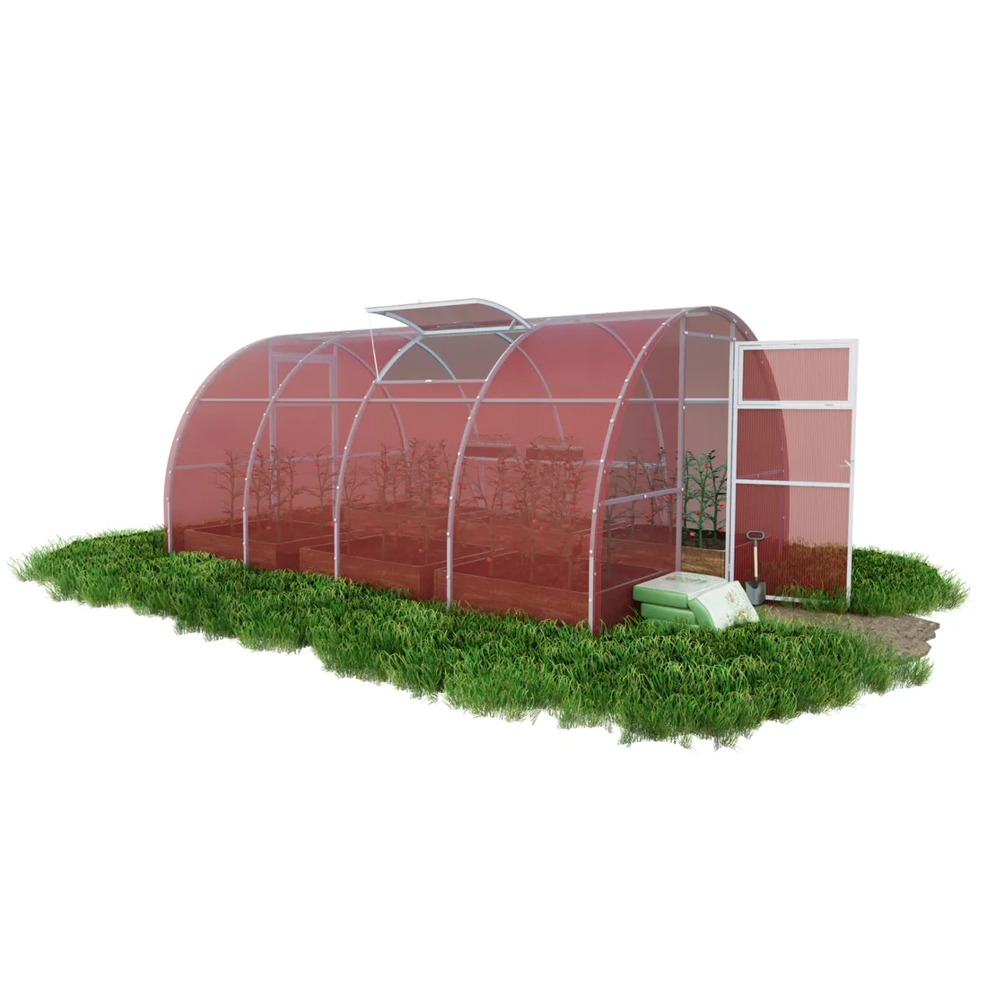 szklarnia-tunel-ogrodowy-barbi-3x10-m-profile-20x40-poliweglan-rozowy-6mm-stan-nowy