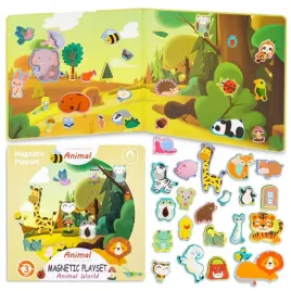 magnetyczna-ksiazeczka-montessori-edukacyjna-ukladanka-puzzle-zoo-zwierzeta