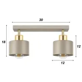 lampa-sufitowa-wiszaca-2x-e27-bezowa-zlota-premium-zyrandol-loft-stan-opakowania-oryginalne