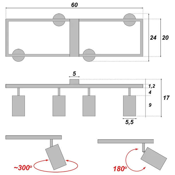 lampa-sufitowa-natynkowa-ruchoma-4xgu10-oprawa-led-spot-biala-liczba-punktow-swiatla-4