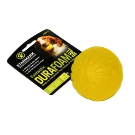 pilka-dla-psa-starmark-lekka-i-plywajaca-7cm-zolta