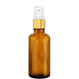butelka-szklana-100ml-brazowa-z-atomizerem-zlotym