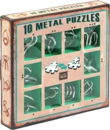 10-lamiglowek-metalowych-zielony-zestaw-metal-puzzles-lamiglowki-metalowe