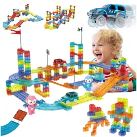 klocki-magnetyczne-konstrukcyjne-tor-wyscigowy-duzy-zestaw-dla-dzieci-154el