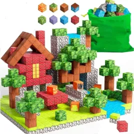 klocki-magnetyczne-minecraft-szesciany-100-szt-figurka-i-karty-mocne