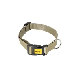 obroza-z-tasmy-z-plastikowym-zapieciem-dla-psa-khaki-31-49-cm