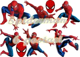 dekoracja-na-bok-tortu-spiderman-6-postaci