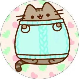oplatek-na-tort-kot-pusheen-sweterek