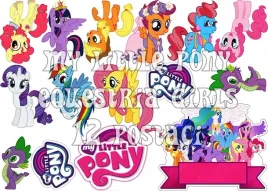 oplatek-na-bok-tortu-kucyki-pony-12-postaci