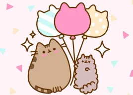 oplatek-na-tort-kot-pusheen-z-balonikami