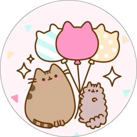 oplatek-na-tort-kot-pusheen-z-balonikami