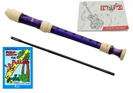 fioletowy-flet-prosty-plastikowy-sopranowy-hy-228-etui-zeszyt-samoucz