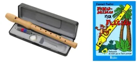 flet-drewniany-sopranowy-z-etui-szkolny-renesansowy-ksiazka-fiku-miku