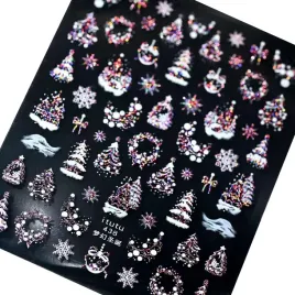 naklejki-na-paznokcie-3d-swiateczne-choinki-sniezynki-rozowe-holo