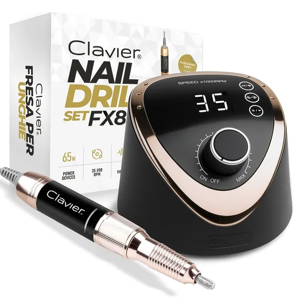 Frezarka Do Paznokci Super Mocna 65W Profesjonalna Clavier FX830 Manicure