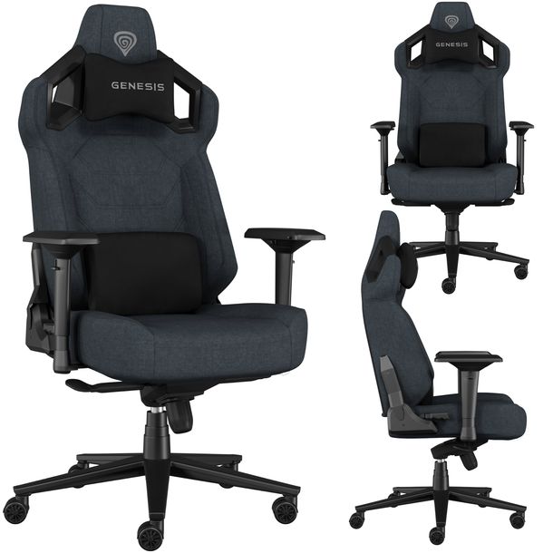 Fotel gamingowy Genesis NITRO 800 SZARY tkanina czarny - szary