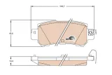 trw-klocki-hamulcowe-mazda-tyl-cx-5-11-stan-nowy