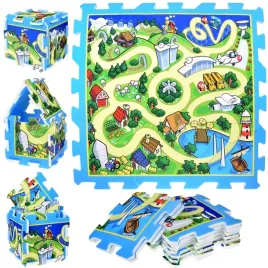 puzzle-piankowe-miasto-ulica-mata-dla-niemowlat-93x93cm-za3150