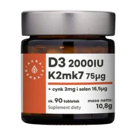 aura-herbals-witamina-d3-2000iu-k2mk7-cynk-selen-suplement-diety-90tabl