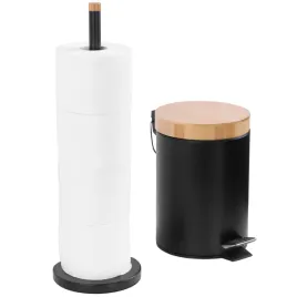 zestaw-lazienkowy-czarny-mat-bambus-kosz-3l-stojak-na-papier-4-rolki