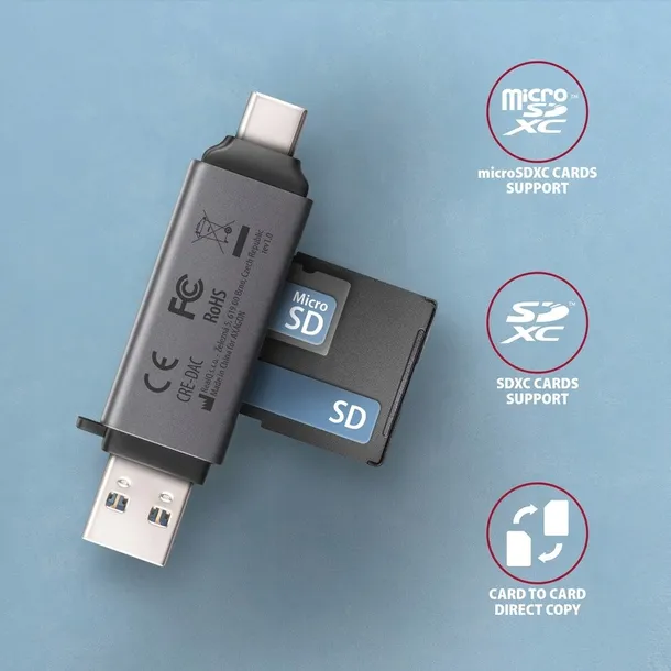 axagon-mobile-usb-3-2-gen-1-mini-card-reader-with-usb-c-and-usb-a-connector-stan-opakowania-oryginalne