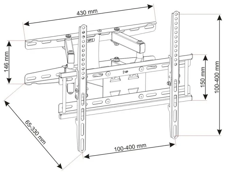 uchwyt-tv-scienny-led-lcd-art-23-60-art-standard-vesa-200-x-200-200-x-300-300-x-200-300-x-300-300-x-400-400-x-200-400-x-400
