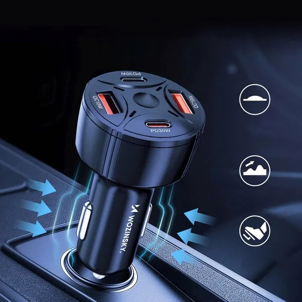 ladowarka-samochodowa-2xusb-c-2xusb-a-60w-czarna-wozinsky-stan-opakowania-oryginalne